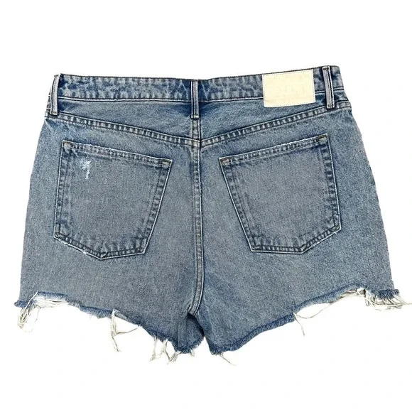 GRLFRND The Helena High Rise Cut Off Jeans Shorts Newport frayed Raw hem Size 30 - Picture 5 of 12